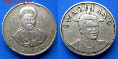 Эсватини (Свазиленд) - 1 лилангени 2005 года до 25.01 - Эсватини (Свазиленд) 1 лилангени, 2005