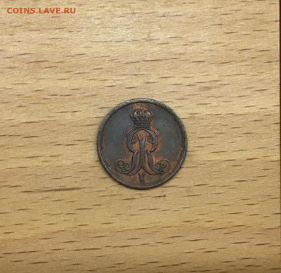 Ганновер 1 пфенниг 1855 Германская Империя Германия - gannover_1_pfennig_1855_germanskaja_imperija_germanija (1)