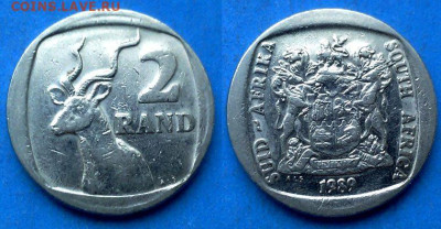 ЮАР - 2 ранда 1989 года до 25.01 - ЮАР 2 ранда, 1989