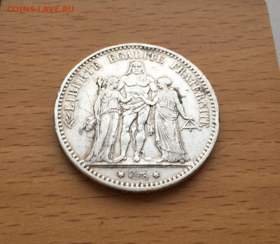 Франция 5 франков 1876 Геракл и Музы Серебро Крона Шайба - francija_5_frankov_1876_gerakl_i_muzy_serebro_krona_shajba (5)