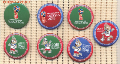 Значки Чемпионат мира по футболу 2018 (44мм) по 20р - 1
