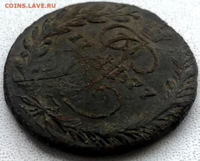 2 копейки 1777 года перечекан? - 2
