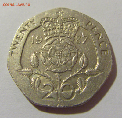 20 пенсов 1987 Великобритания №1 27.01.23 22:00 МСК - CIMG1193.JPG