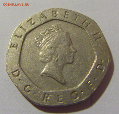 20 пенсов 1990 Великобритания №1 27.01.23 22:00 МСК - CIMG1211.JPG