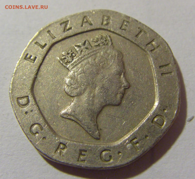 20 пенсов 1992 Великобритания №2 27.01.23 22:00 МСК - CIMG1219.JPG