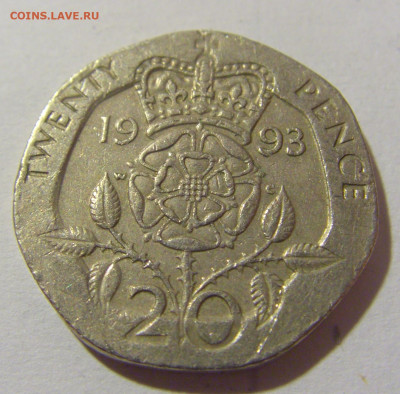 20 пенсов 1993 Великобритания №2 27.01.23 22:00 МСК - CIMG1225.JPG