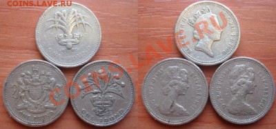 Великобритания: 3 монеты по 1 фунту до 13.12.11 22-00 - Фунты.JPG