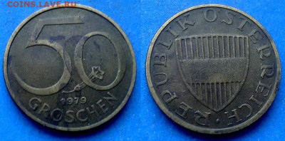 Австрия - 50 грошей 1979 года до 28.01 - Австрия 50 грошей, 1979