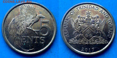 Тринидад и Тобаго - 5 центов 2017 года до 28.01 - Тринидад и Тобаго 5 центов, 2017