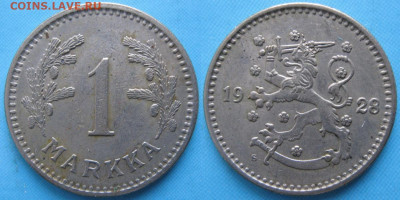 Финляндия 1 марка 1928 до 28-01-23 в 22:00 - 17.26. -Финляндия 1 марка 1928    168-ак3-3609