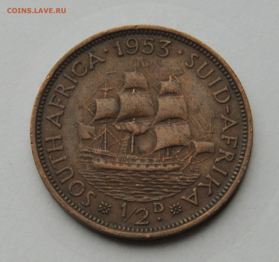 ЮАР ½ пенни 1953_корабль до 29.01 - ЮАР_53.JPG