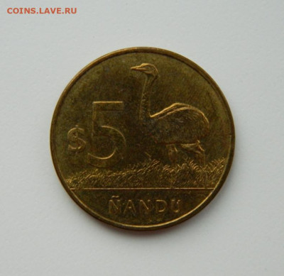 Уругвай 5 песо 2011 г. (Фауна) С рубля! до 30.01.23 - DSCN6726.JPG