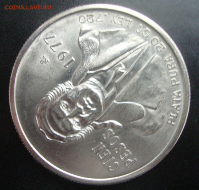 Мексика, 100 песо 1977 год до 22-00 М. 27.01.23 года - П2