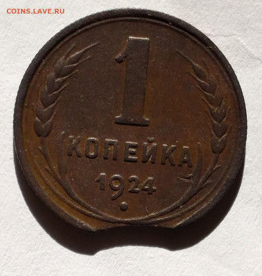 Выкус 1коп. 1924г. Не чищена - 20230125_123826