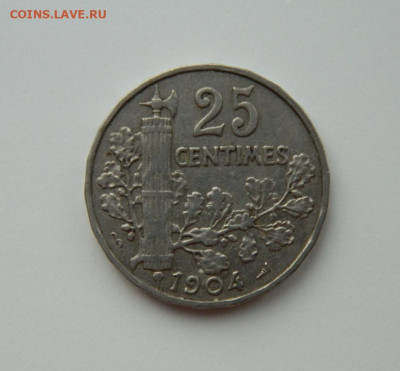 Франция 25 сантимов 1904 г. С рубля! до 30.01.23 - DSCN6805.JPG