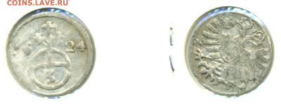 Силезия 3 пфеннига, 1624 до 31.01 - Silesia3pf1624