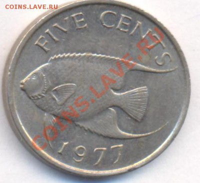 Бермудские о-ва 5 центов 1977 г.До 12.12.11 г. 21-00 МСК. - Бермуды 5.3