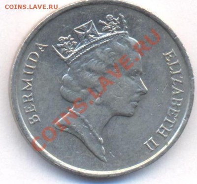 Бермудские о-ва 5 центов 1986 г.До 12.12.11 г. 21-00 МСК. - Бермуды 5