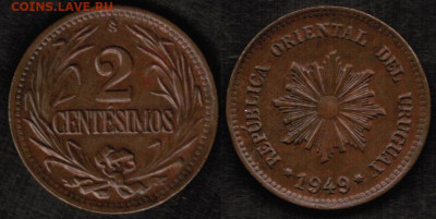 Уругвай - 2 сентесимо 1949 года - Уругвай1949