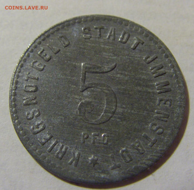 Нотгельд 5 пф 1919 Имменштадт №1 05.02.23 22:00 МСК - CIMG3123.JPG