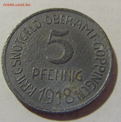 Нотгельд 5 пф 1917 Гоппинген №1 05.02.23 22:00 МСК - CIMG3139.JPG