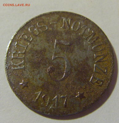 Нотгельд 5 пф 1917 Бергзаберн №1 05.02.23 22:00 МСК - CIMG3191.JPG