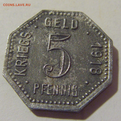 Нотгельд 5 пф 1918 Менген №1 05.02.23 22:00 МСК - CIMG3199.JPG