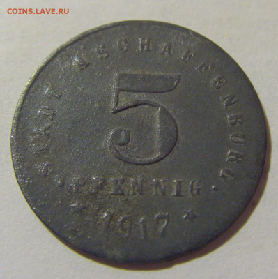Нотгельд 5 пф 1917 Ашшафенбург №1 05.02.23 22:00 МСК - CIMG3211.JPG