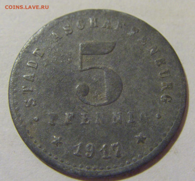 Нотгельд 5 пф 1917 Ашшафенбург №2 05.02.23 22:00 МСК - CIMG3215.JPG