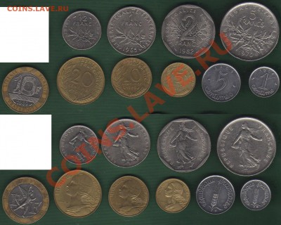 Франция 10 монет до 11.12.2011 21-30 - Франция+