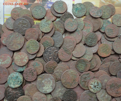 Лот кладовой денги и полушки 400 монет. До 4.02.23. - DSC04091.JPG