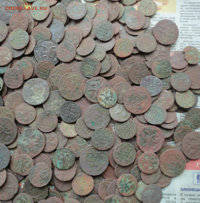 Лот кладовой денги и полушки 400 монет. До 4.02.23. - DSC04085.JPG