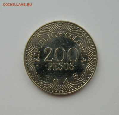 Колумбия 200 песо 2016 г. (Фауна) С рубля!  до 06.02.23 - DSCN7422.JPG