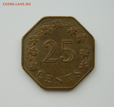 Мальта 25 центов 1975 г. (Лодка) С рубля! до 06.02.23 - DSCN7426.JPG