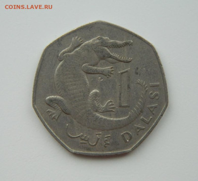 Гамбия 1 даласи 1987 г. (Фауна) С рубля! до 06.02.23 - DSCN7445.JPG
