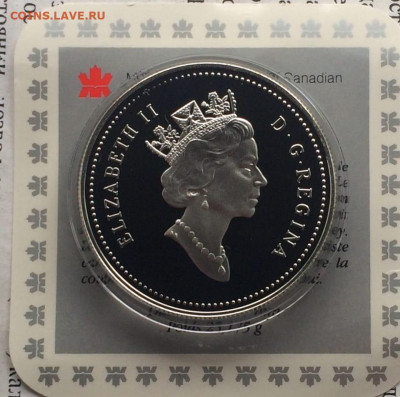 Канада, 1 доллар 1993 год. Кубок Стенли. Пруф до 05.02 - 94