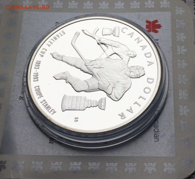 Канада, 1 доллар 1993 год. Кубок Стенли. Пруф до 05.02 - 93