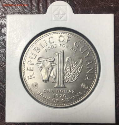 1 Доллар 1970 Республика Гаяна - 12AD8B55-88EE-4580-8691-DB80D8126DA0