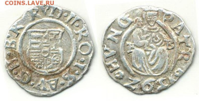 Средневековая Восточная Европа на оценку - Венгрия 1 денар 159Z 0,49gr 363
