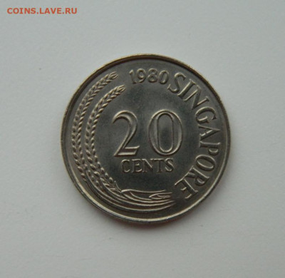 Сингапур 20 центов 1980 г. (Фауна) С рубля! до 06.02.23 - DSCN7623.JPG