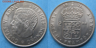 Швеция 2 кроны 1971    до 13-02-23 в 22:00 - Швеция 2 кроны 1971    201-к79-4479