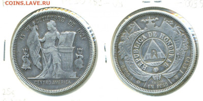 Гондурас 1 песо, 1890 до 14.02 22:00 - Hond1peso1890