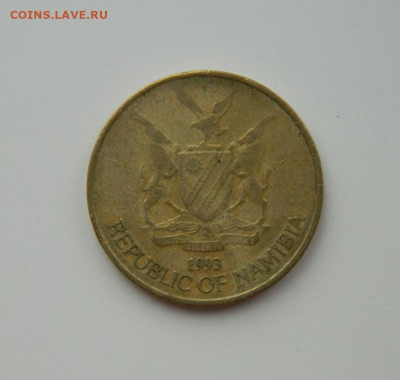 Намибия 5 долларов 1993 г. (Фауна) С рубля! до 14.02.23 - DSCN7781.JPG