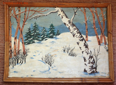 Картина "Зима" холст, масло. 86*63см. - картина Зима 86х63 1.JPG