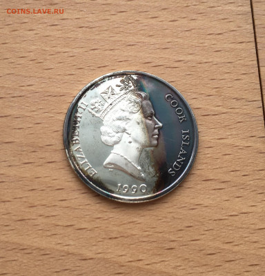 Острова Кука 10 долларов, 1990 Вымирающие виды - Слон - IMG_4972.JPG