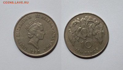 остров Святой Елены 10 пенсов 1991 года - 15.02 - IMG_20230209_192402