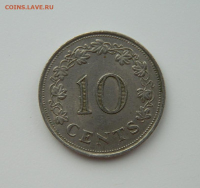 Мальта 10 центов 1972 г. (Корабль) С рубля! до 16.02.23 - DSCN7770.JPG