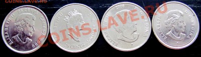 F06 Юбилейные 25¢ Канада 4 шт. из обращения до 16.12 в 22°° - F06 25c 4 pcs II_2