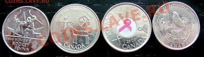F06 Юбилейные 25¢ Канада 4 шт. из обращения до 16.12 в 22°° - F06 25c 4 pcs II_1