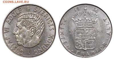 Швеция 2 кроны 1966 год до 16.02.23 22:10 МСК - facd101d54339979cc276ca208bf11a6